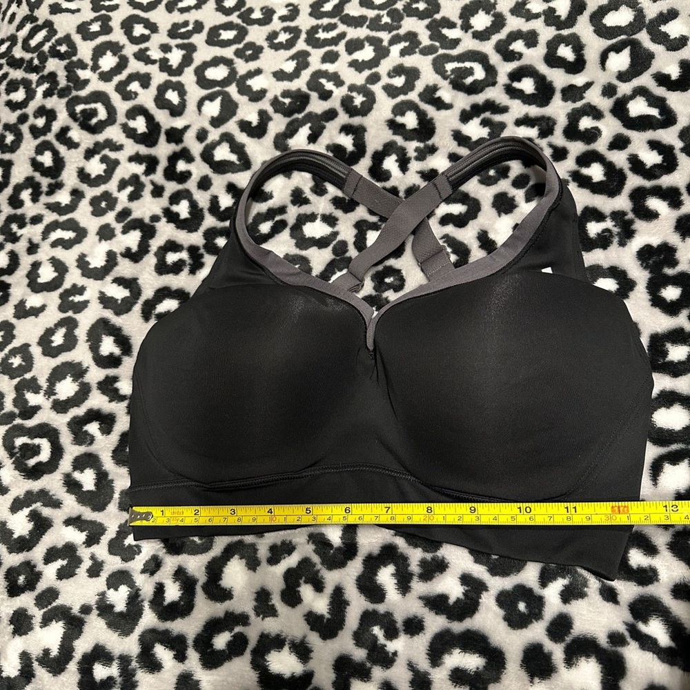 Adidas 34D Black & Gray Cross-back Adjustable Straps Sports Bra - Picture 7 of 11